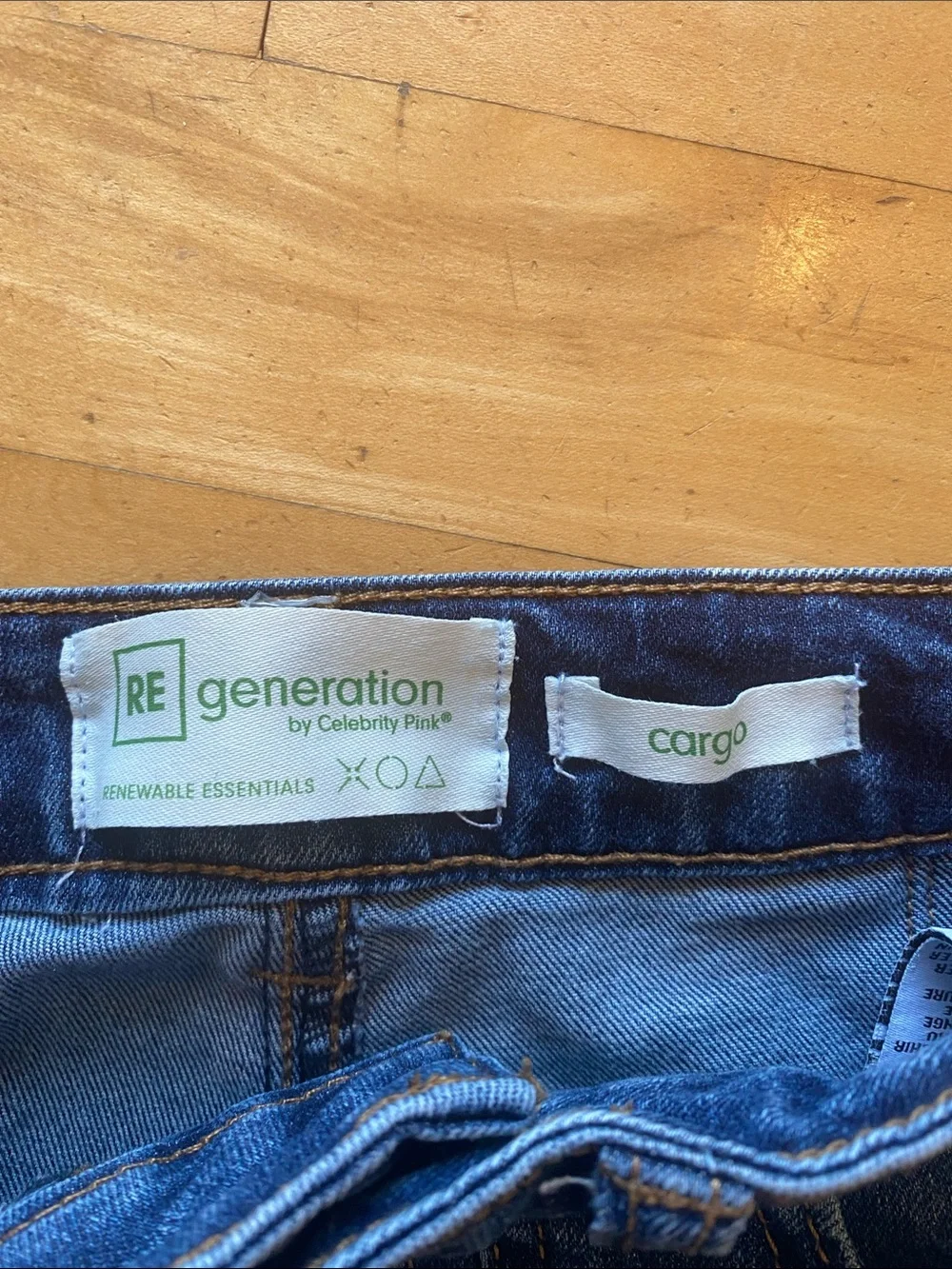 Women’s Blue Cargo Pocket Jeans